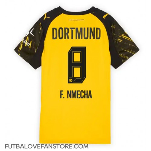 Borussia Dortmund Felix Nmecha #8 Domáci Ženy futbalový dres 2025-26 Krátky Rukáv Borussia Dortmund Felix Nmecha #8 Domáci Ženy futbalový dres 2025-26 Krátky Rukáv